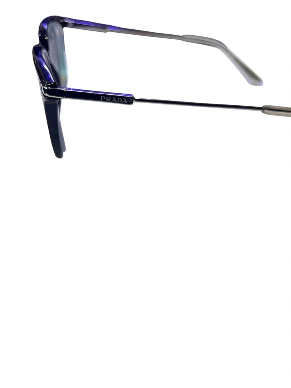 Prada Black Men's Rectangular prescription glasses frame.
